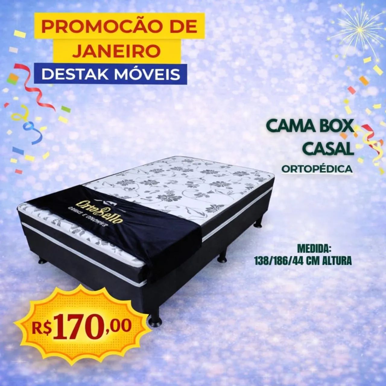 Cama box casal