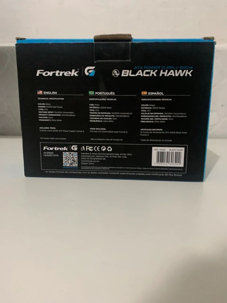 FONTE 500W BLACK HAWK - Foto 2