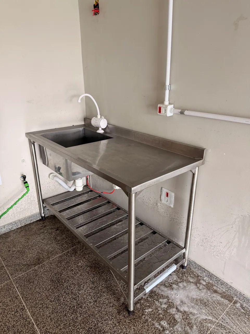 Pia de Inox 1,40x60