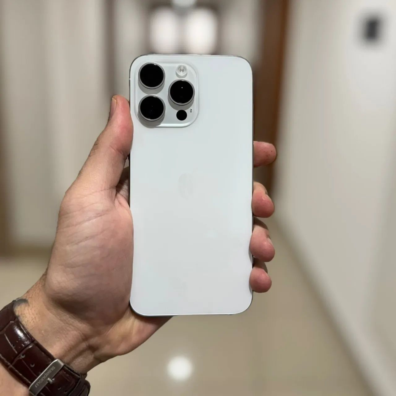 iPhone 15 Pro Max 256GB Branco Face ID Off