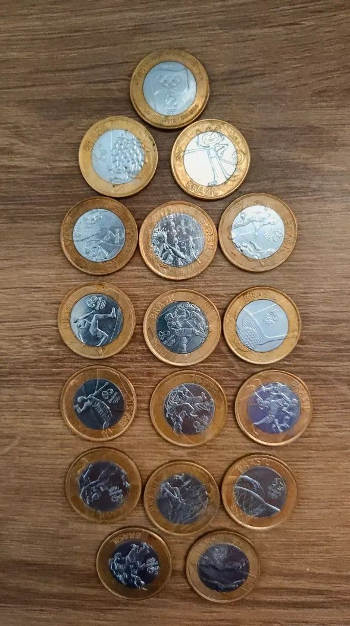 Coleção de moedas antigas
