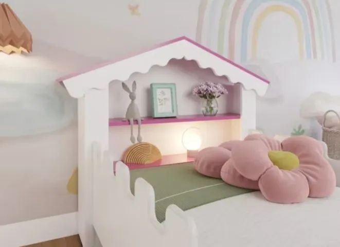 Cama infantil casinha montessoriana