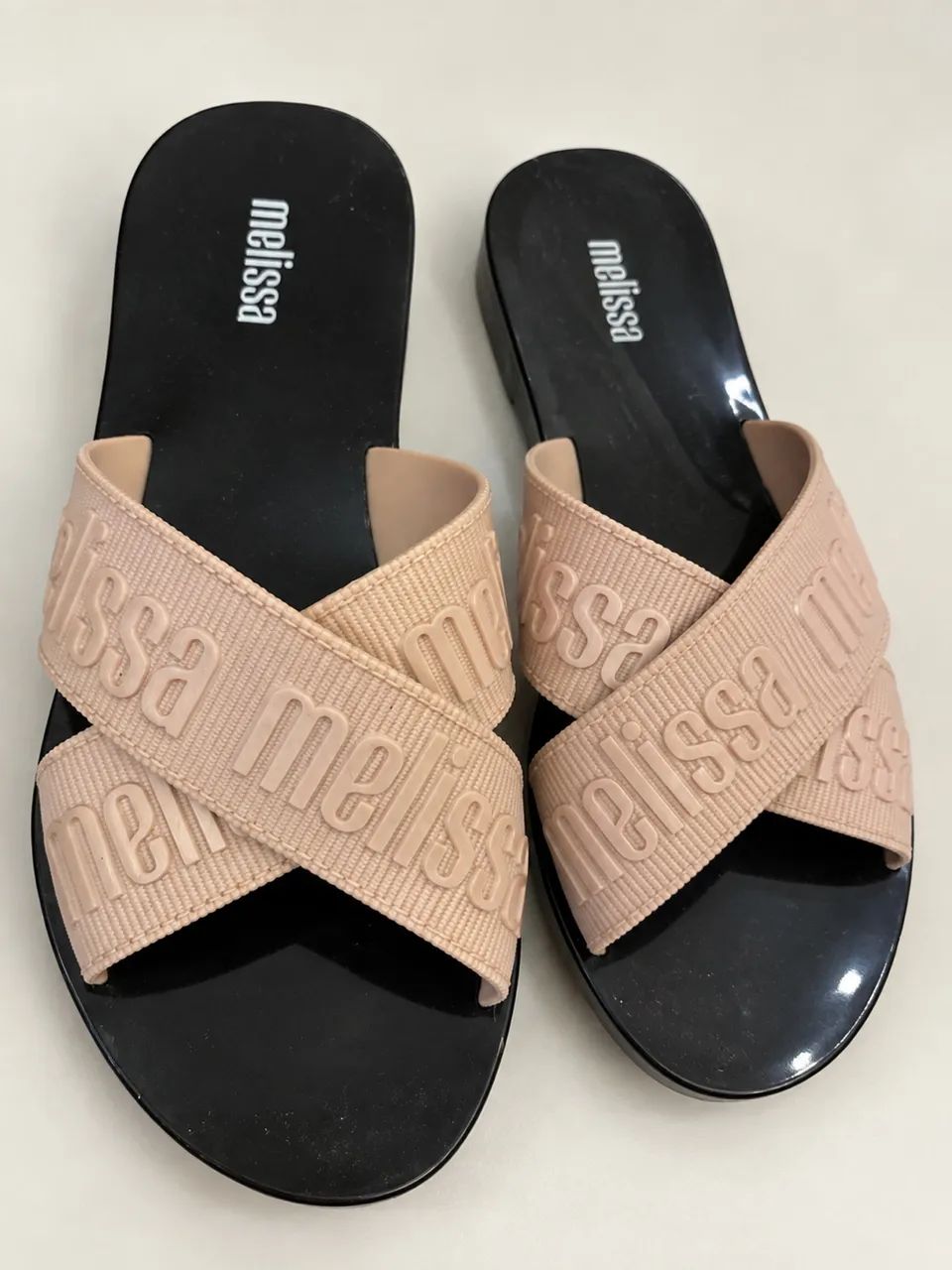 Melissa Cozy Slide M-Lover II 33/34 Rosa e Preta - Foto 2