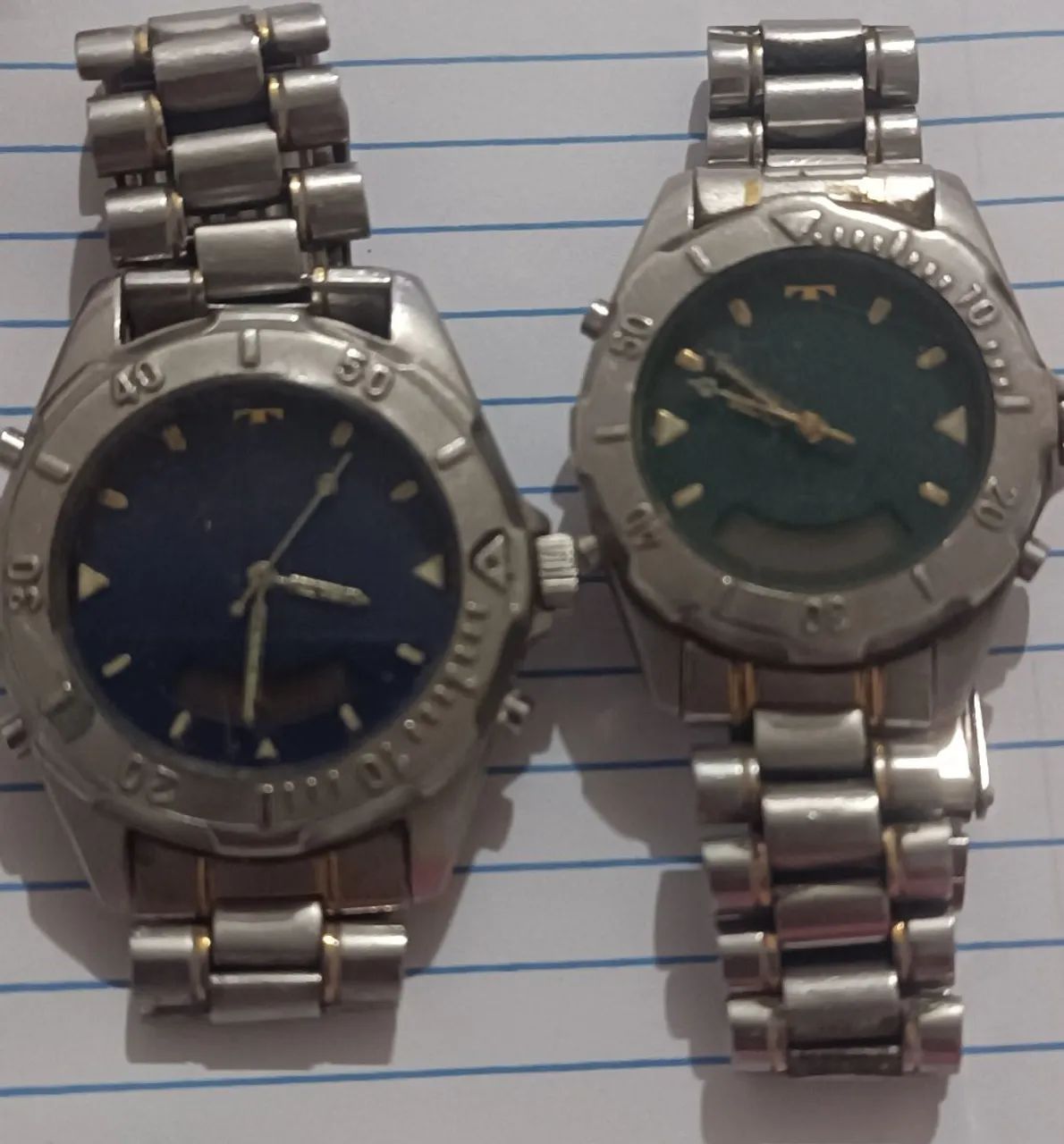 CONJUNTO DE RELÓGIO ANTIGOS "RARIDADE"TECHNOS 