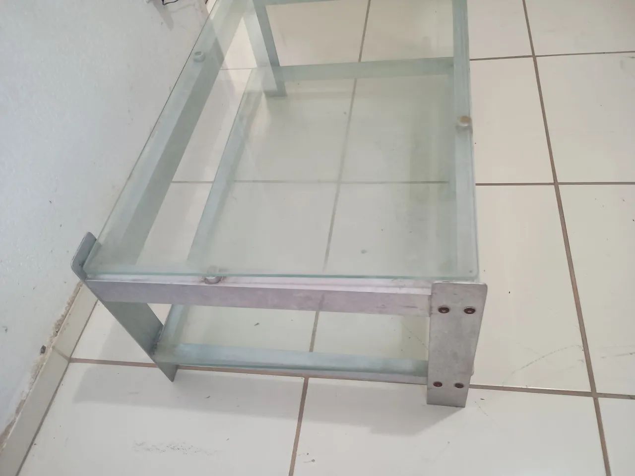 Mesa de centro c/tampo de vidro  - Foto 4