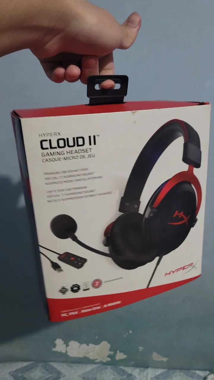 HEADSET HYPERX CLOUD 2 - 7.1 / cabo com mal contato - Foto 5