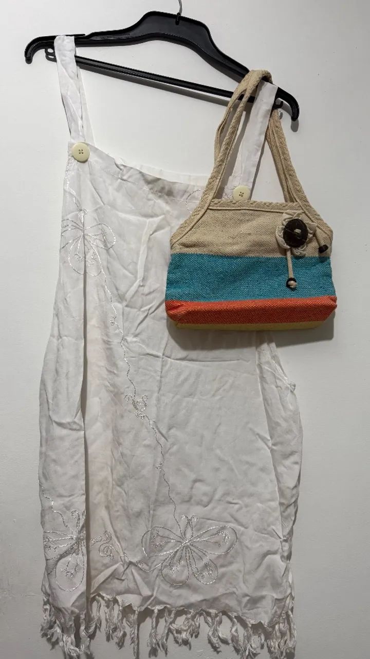 Kit Saída de praia e bolsinha