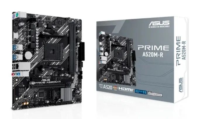 Placa Mãe Asus lacrada Prime A520M-R AMD AM4 - Foto 2