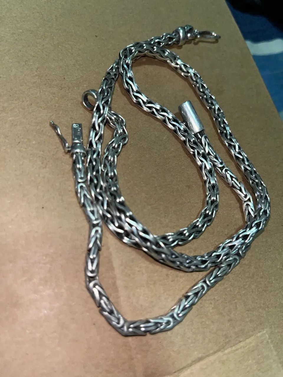 Corrente + pulseira em prata  - Foto 2