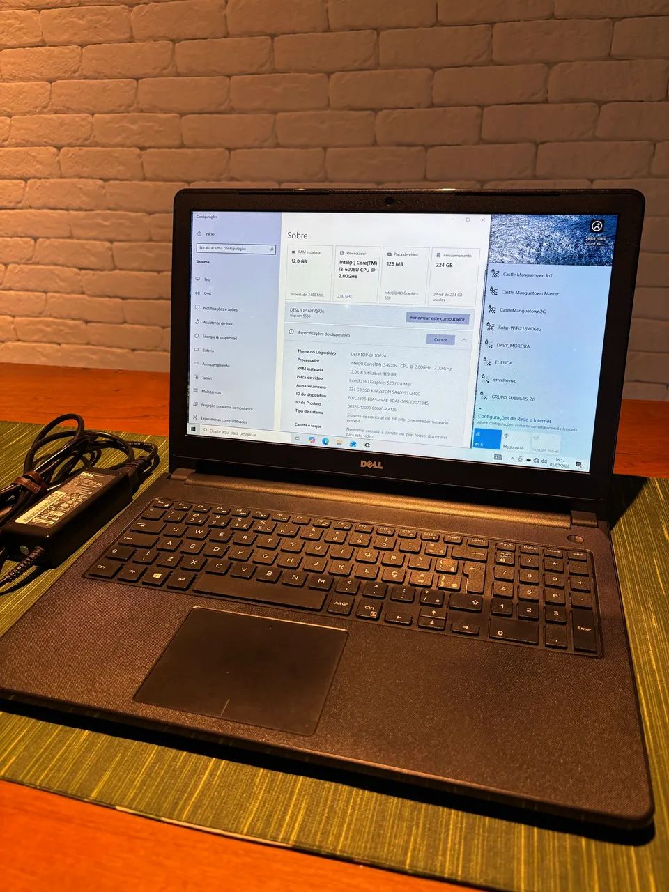Notebook Dell Inspiron 5566 | Intel Core i3 | 12GB RAM | SSD 240GB | Excelente Estado - Foto 4