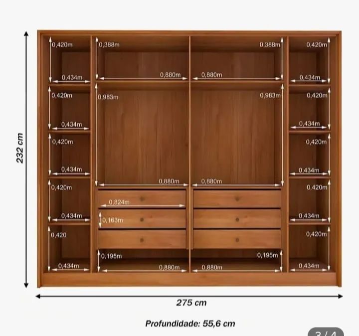 Guarda roupa casal  - Foto 2