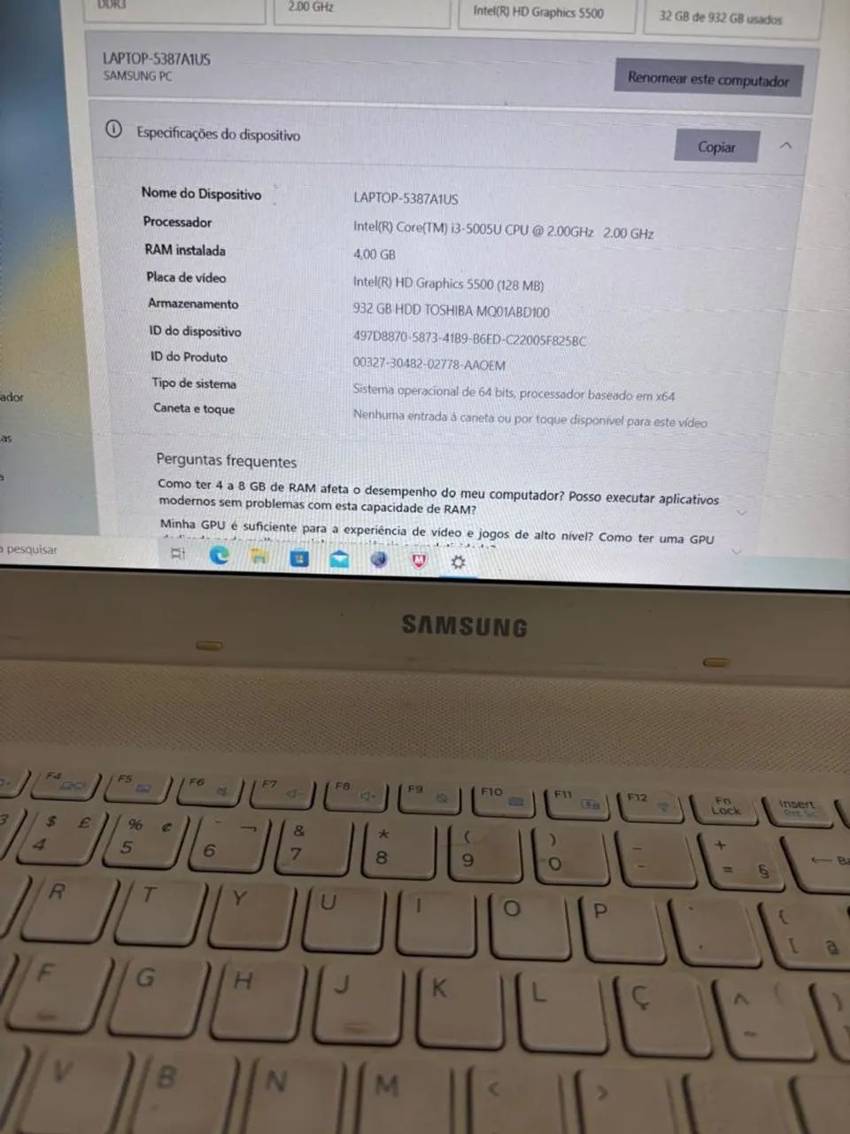 Notebook Samsung  - Foto 2