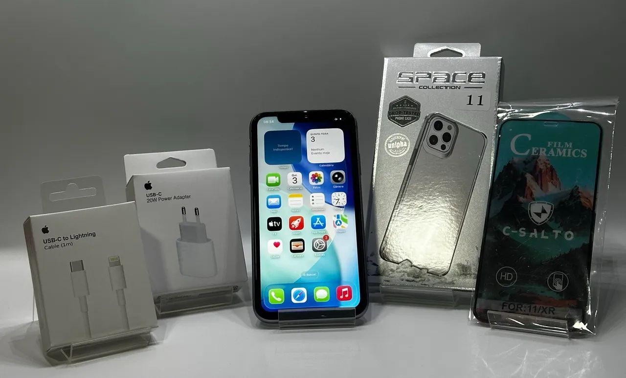iPhone 11 128 GB lilás Completo com todos acessórios  - Foto 2