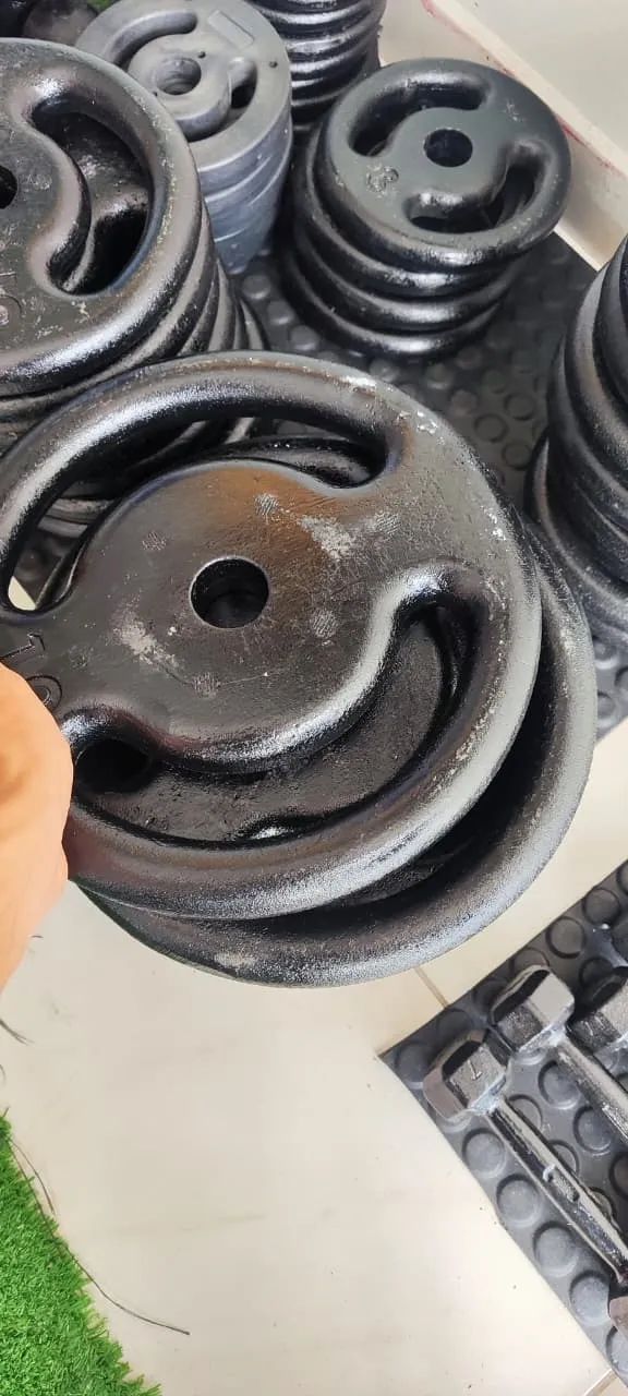 Anilha de 10kg pintada em ferro fundido