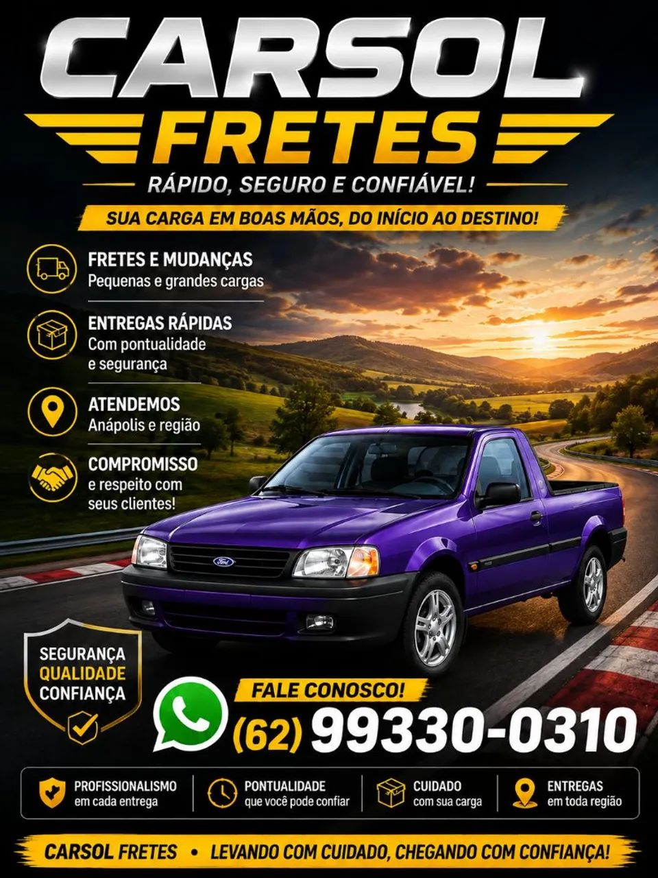 Fretes e pequenas mudanças Anápolis e região 