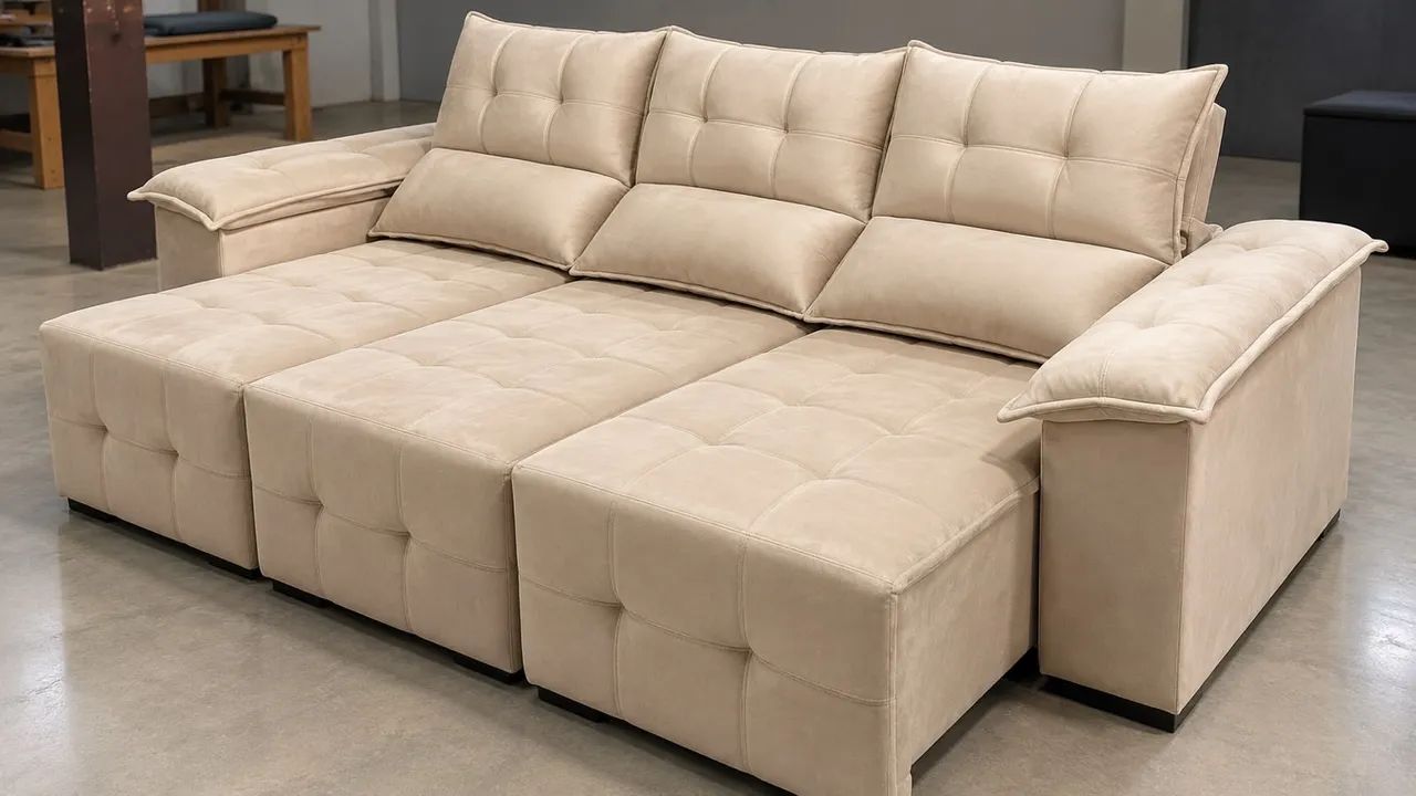 Sofá retrátil e reclinável promoção  - Foto 3