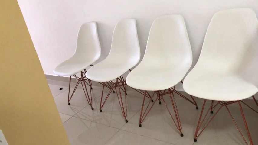 mesa tampo de vidro + 4 cadeiras  - Foto 2