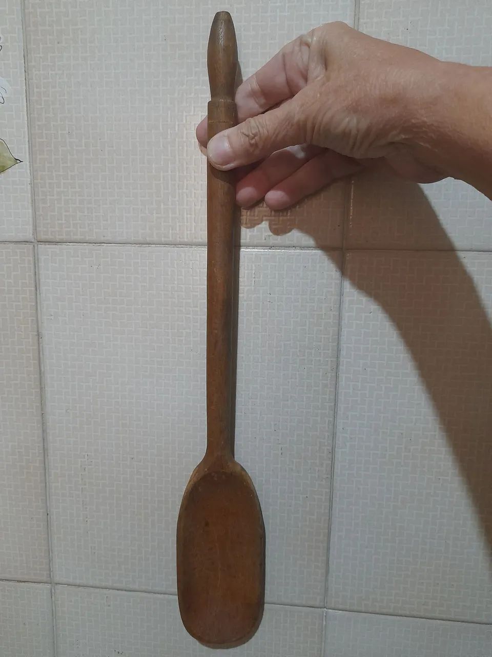 Colher de Pau Antiga. - Foto 2