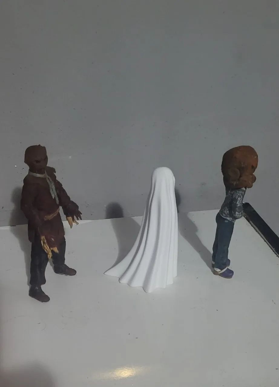 3 bonecos halloween fantasma Espantalho action figure terror - Foto 2