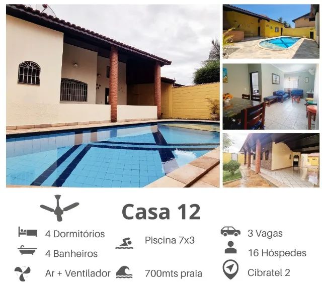 Casas Temporada Itanhaém - Piscina Aquecida, Churrasqueira,  Ar Condicionado - Foto 5