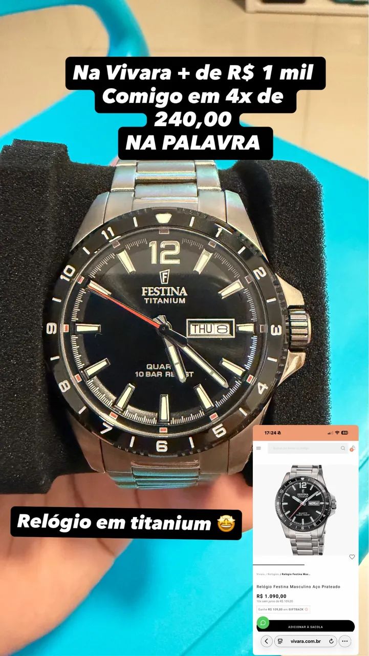 Relógio Festina Titanium - Foto 2