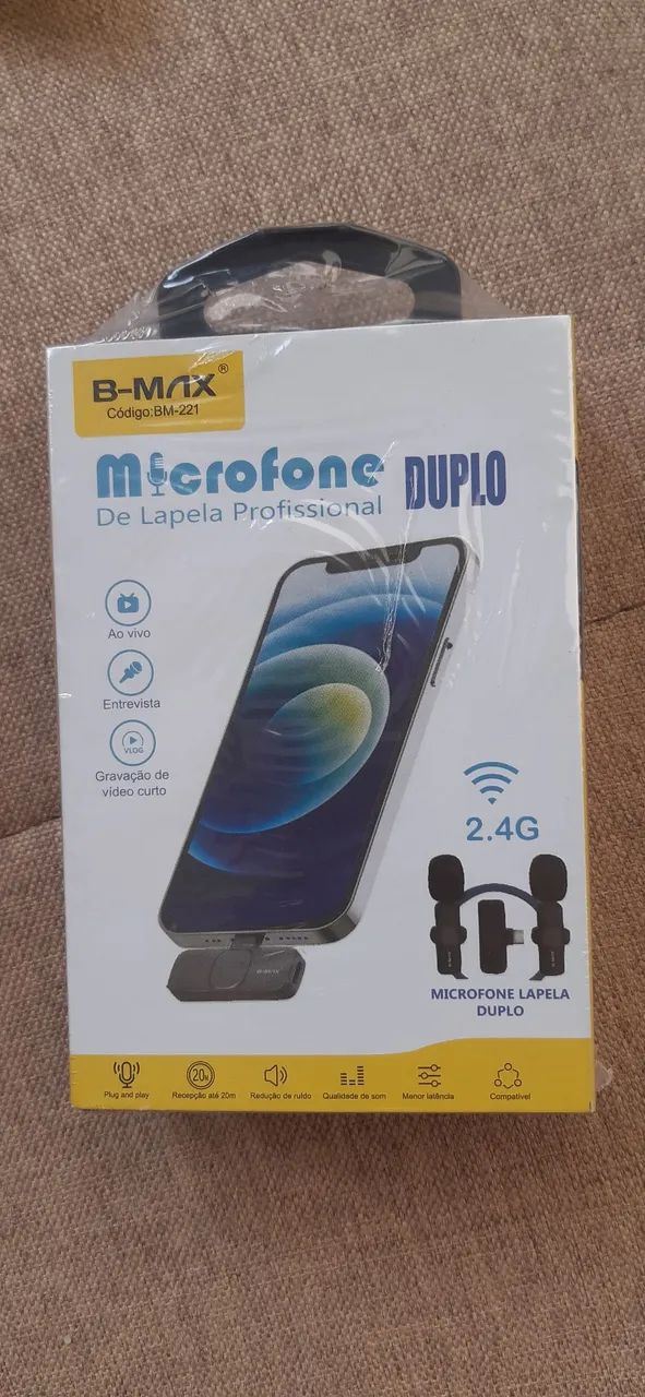 Microfone da lapela profissional duplo