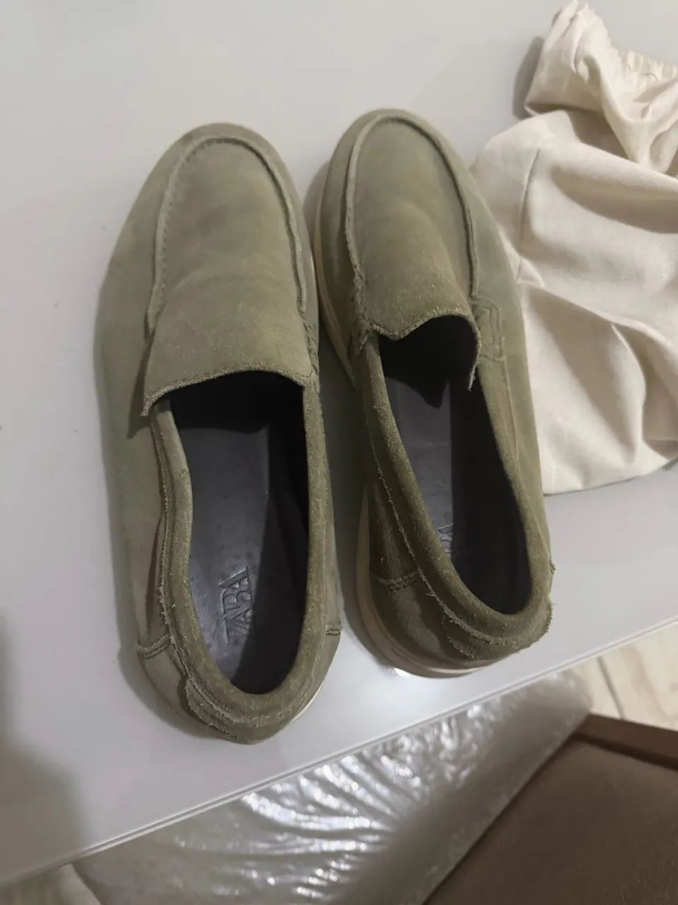 Mocassim de couro Zara