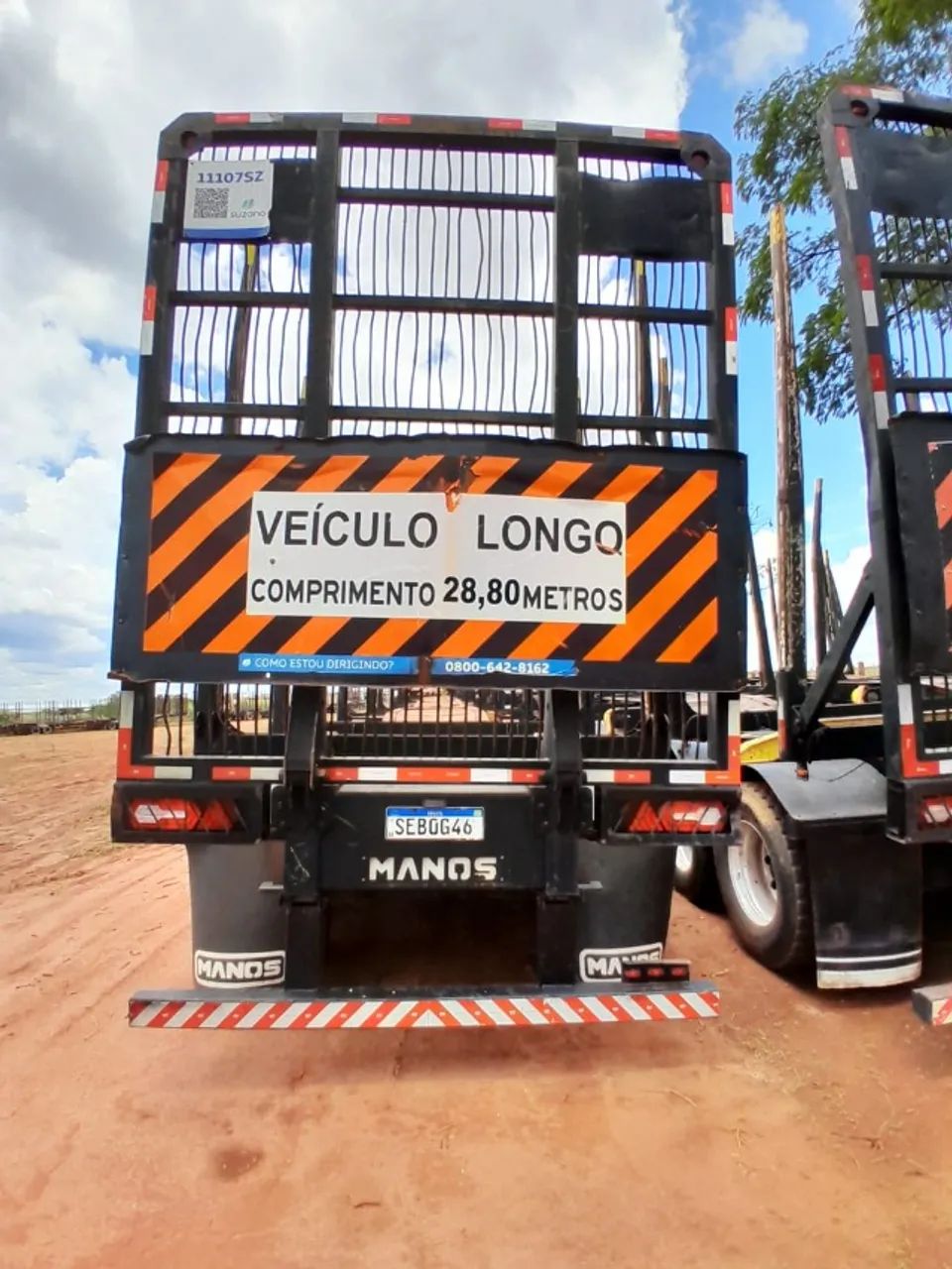 Carreta florestal Tritrem Manos ano 2022 com pneus - Foto 8