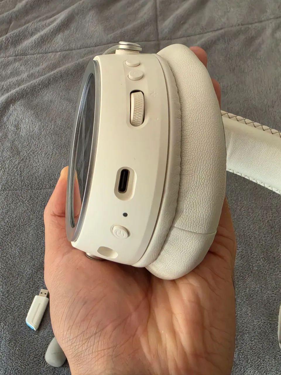 Headset MChose X9 branco  - Foto 4