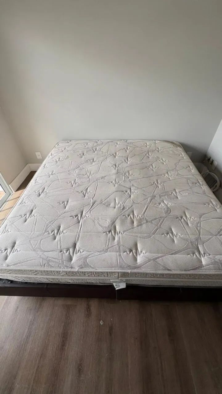 Conjunto Cama box king size colchão Ortobom (colchão + base) - Foto 4