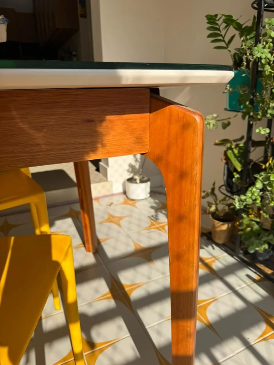 Mesa de jantar retangular (1,60 x 0,90m) + Tampo de vidro temperado - Barra Funda - Foto 5