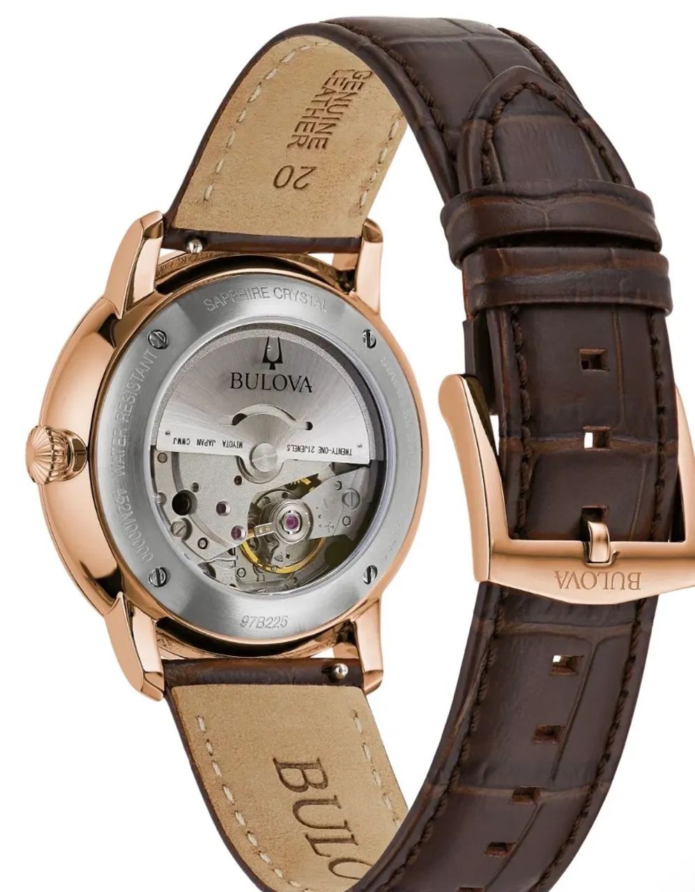 Relógio Bulova Hudson Classic Rose Automático Novo - Foto 3