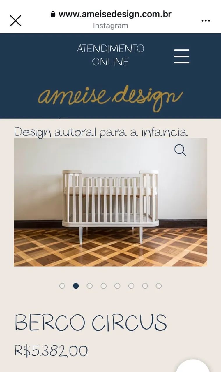 BERÇO ROSÊ AMEISE DESIGN - Foto 3