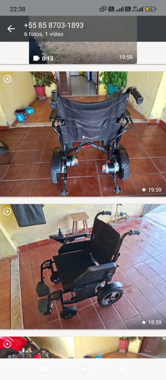 Cadeira de roda motorizada