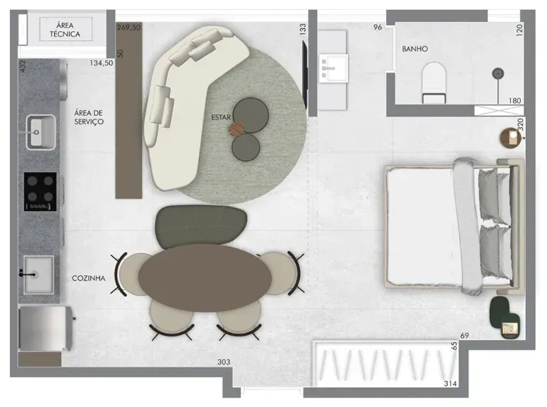 PLANTA 40m²