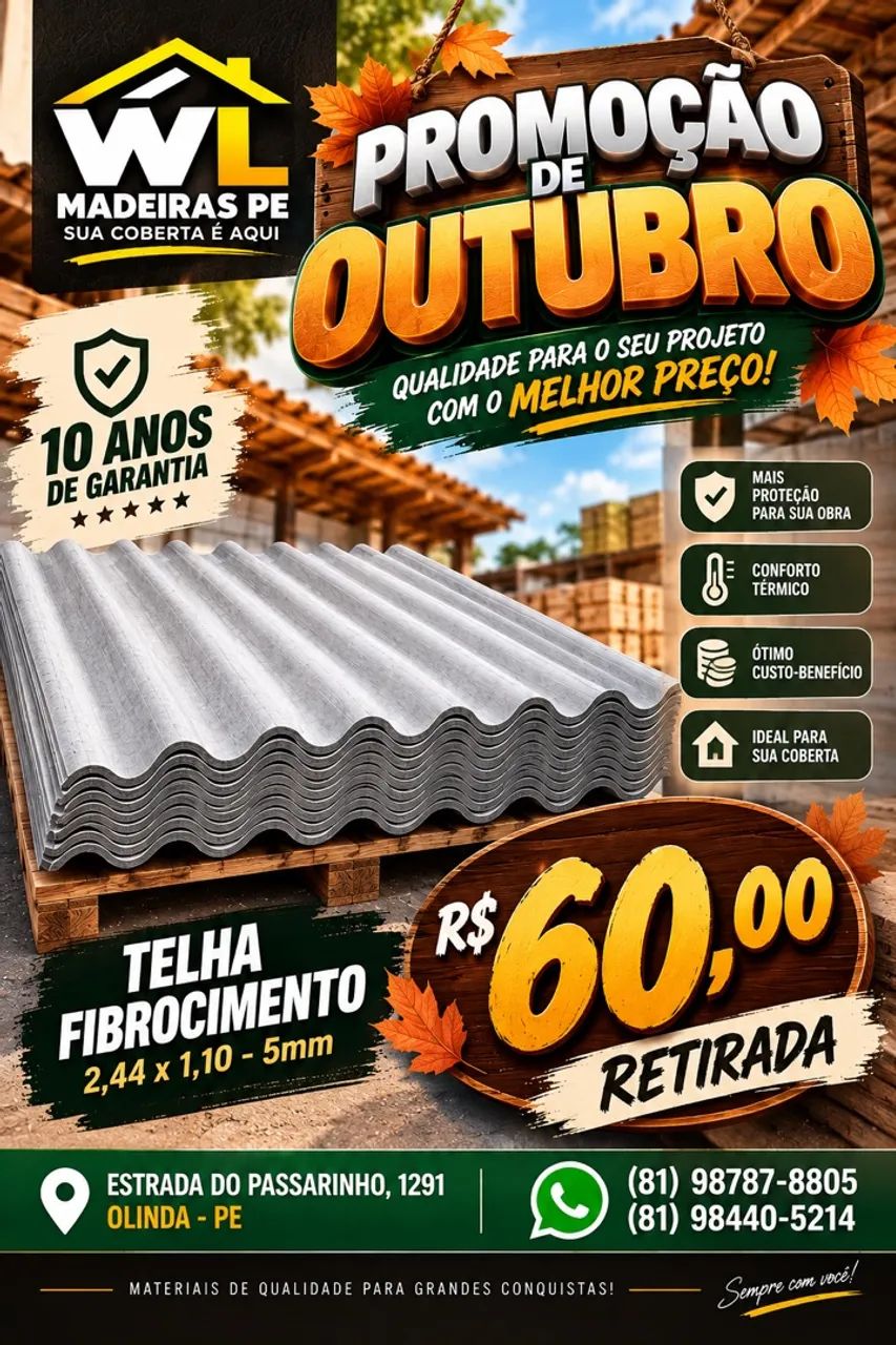 Saldão de telhas 