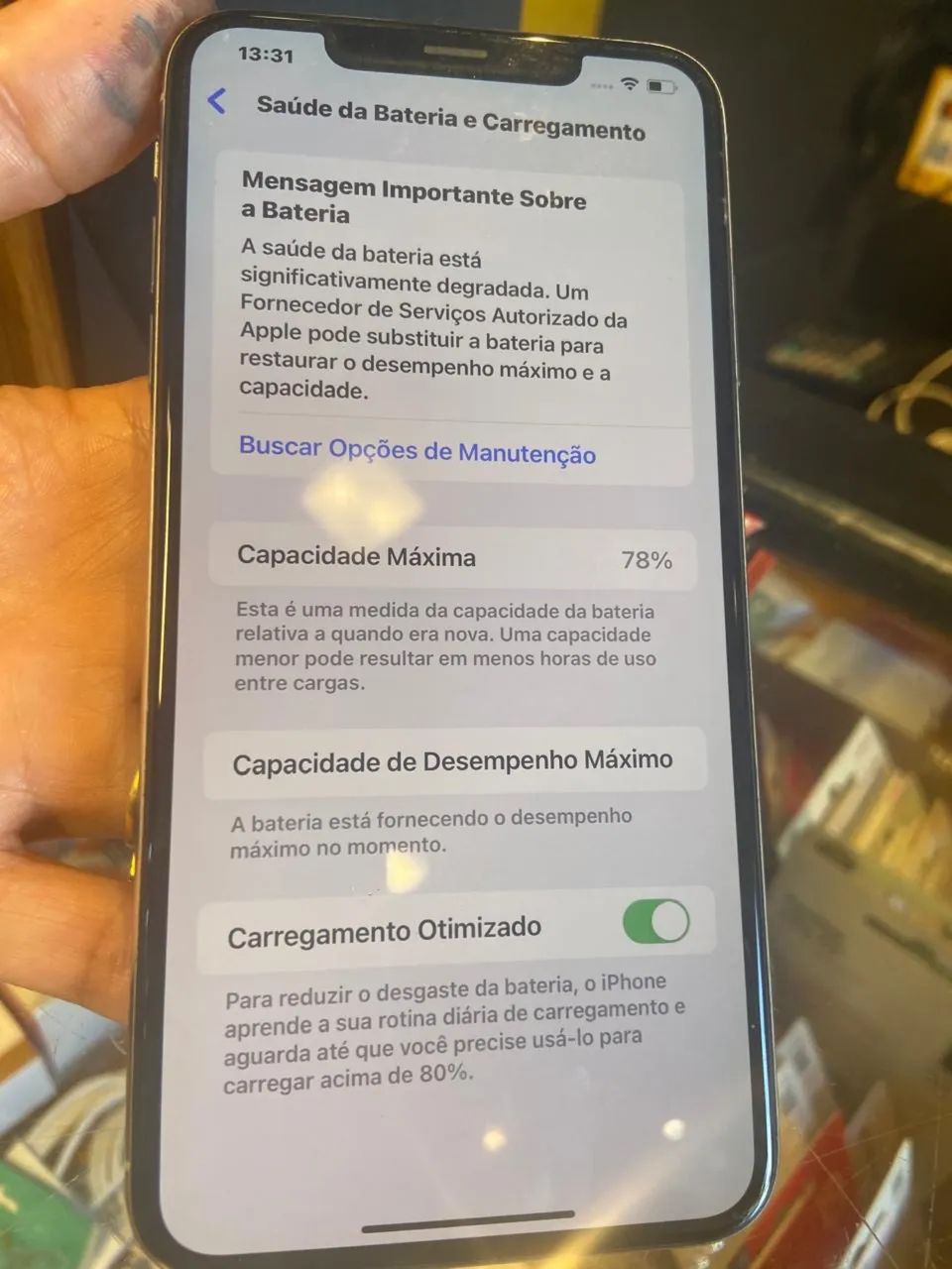iPhone XS Silver Max 256 Gb de memória 