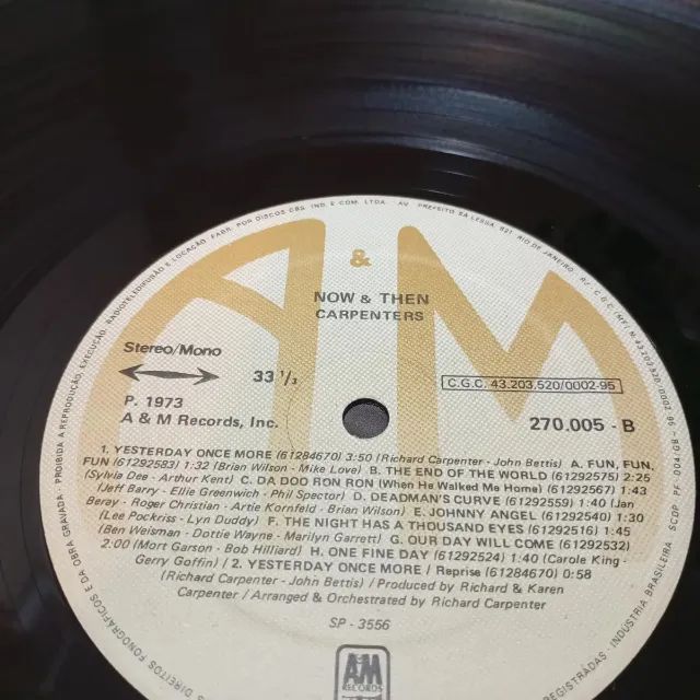LP Vinil Carpenters - Now & Then (1973) - Foto 3