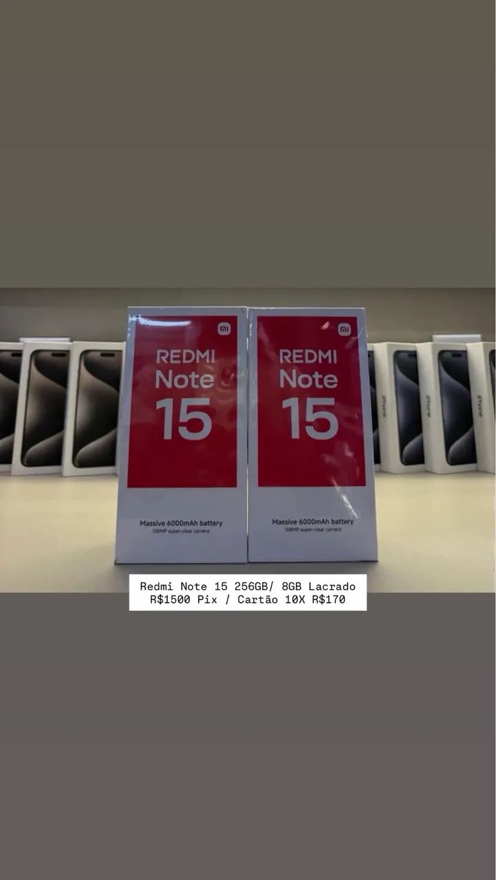 Redmi Note 15 256GB Lacrado