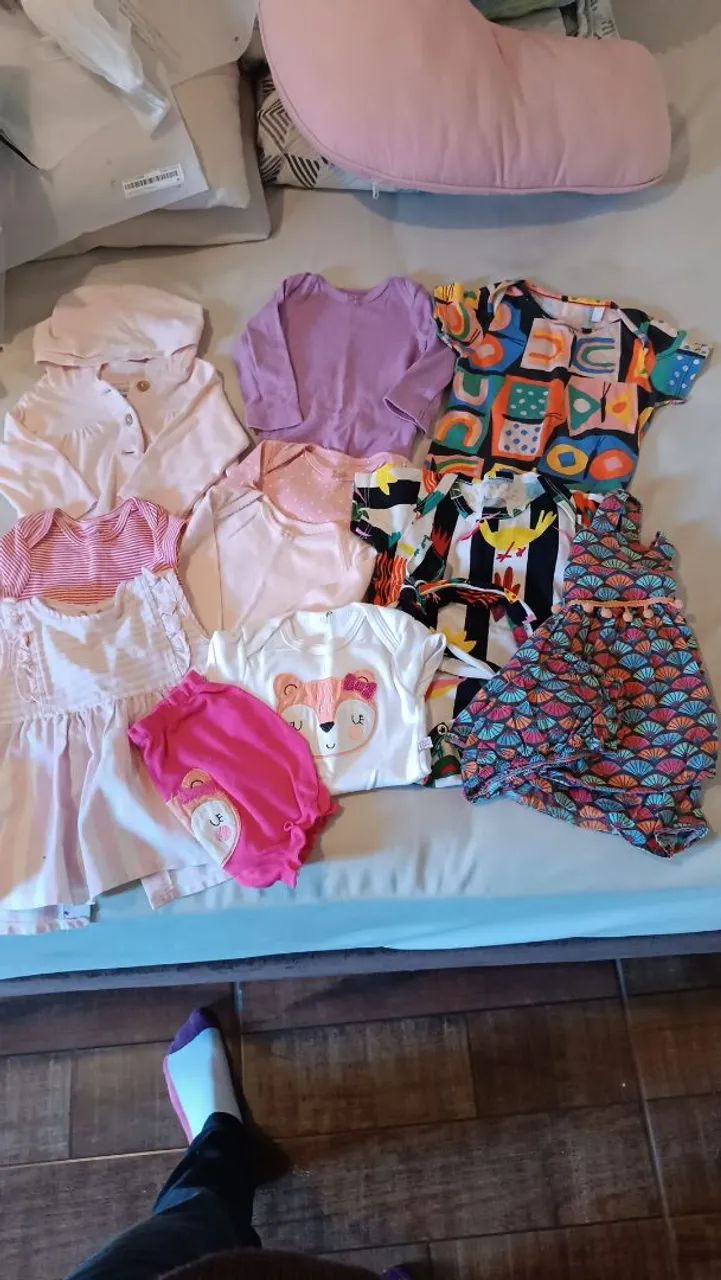 Lote roupas bebê - menina - Foto 3
