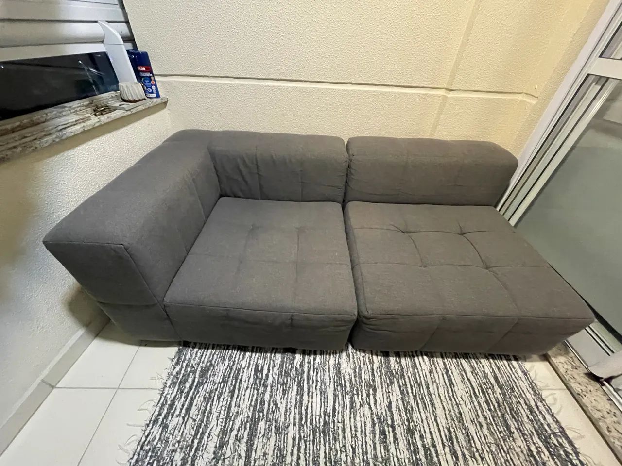 Sofá modular tok & stok cinza - Foto 3
