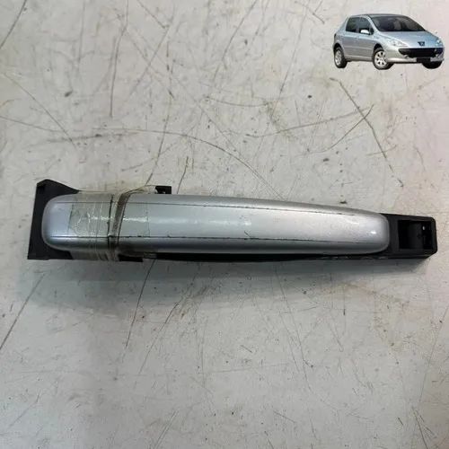 Maçaneta Externa Dianteira Direita Peugeot 307 2009 2012 Cinza Dianteira