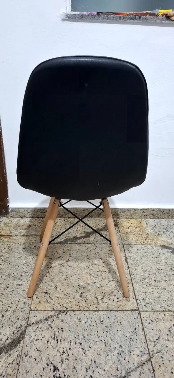 Cadeira estofada preto - Foto 3