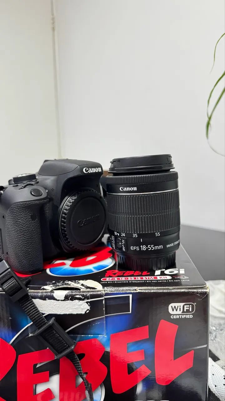 Câmera Cânon EOS Rebel T6i  - Foto 6