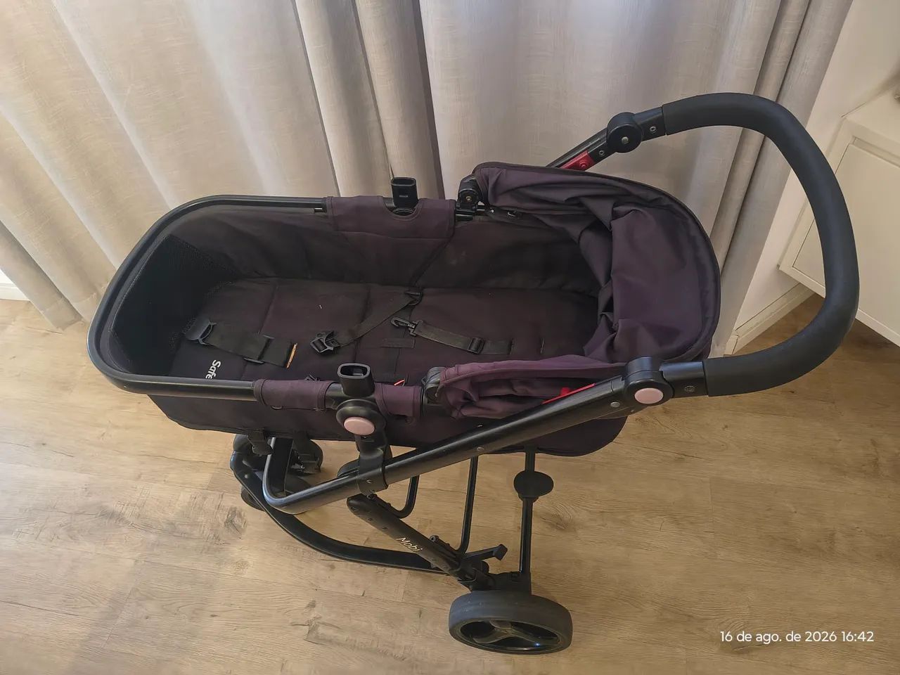 Carrinho de Bebê Safety 1st Mobi com Moisés - Ótimo Estado - Foto 3