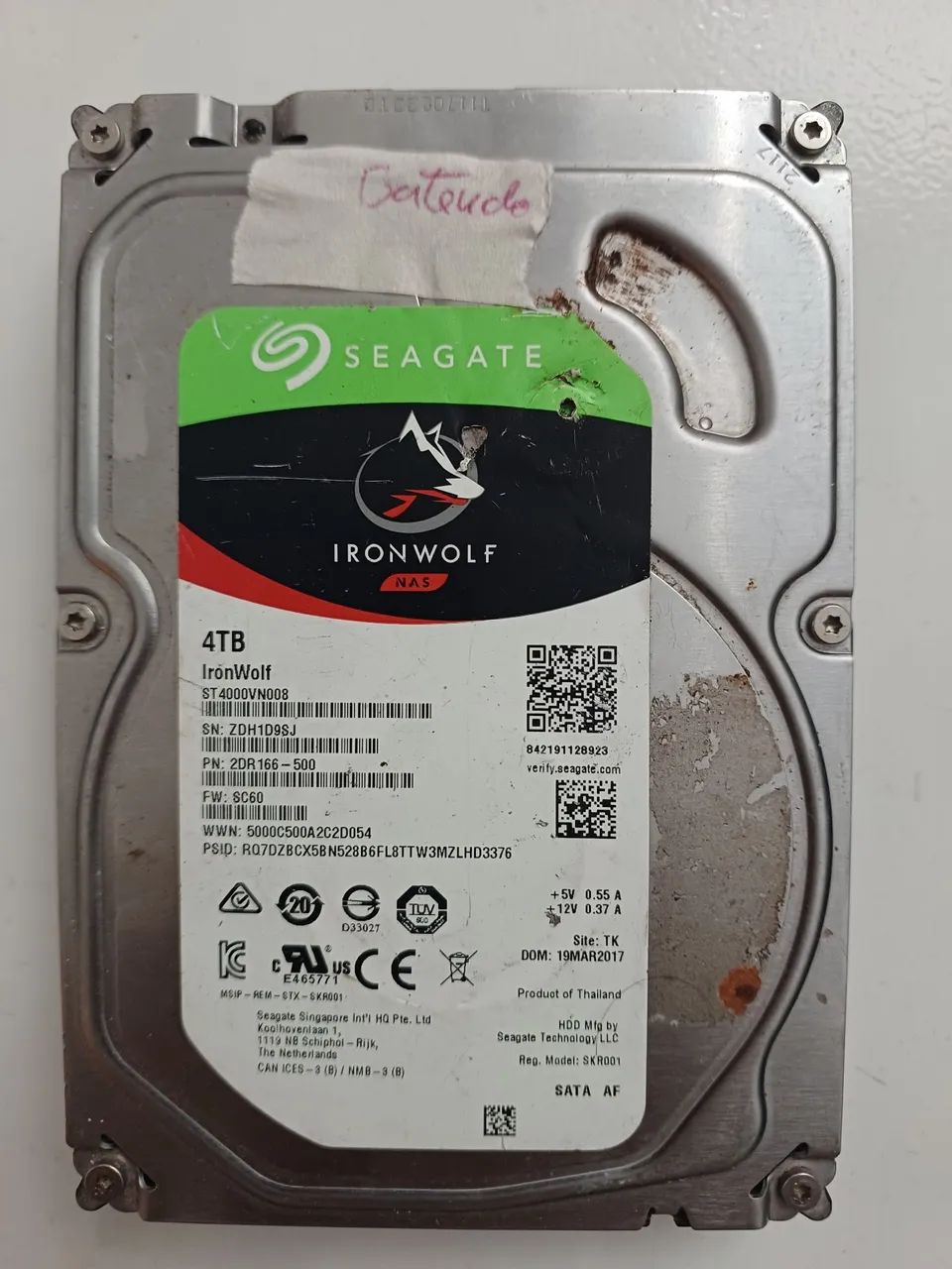 Hd seagate 4TB Ironwolf defeito  - Foto 4