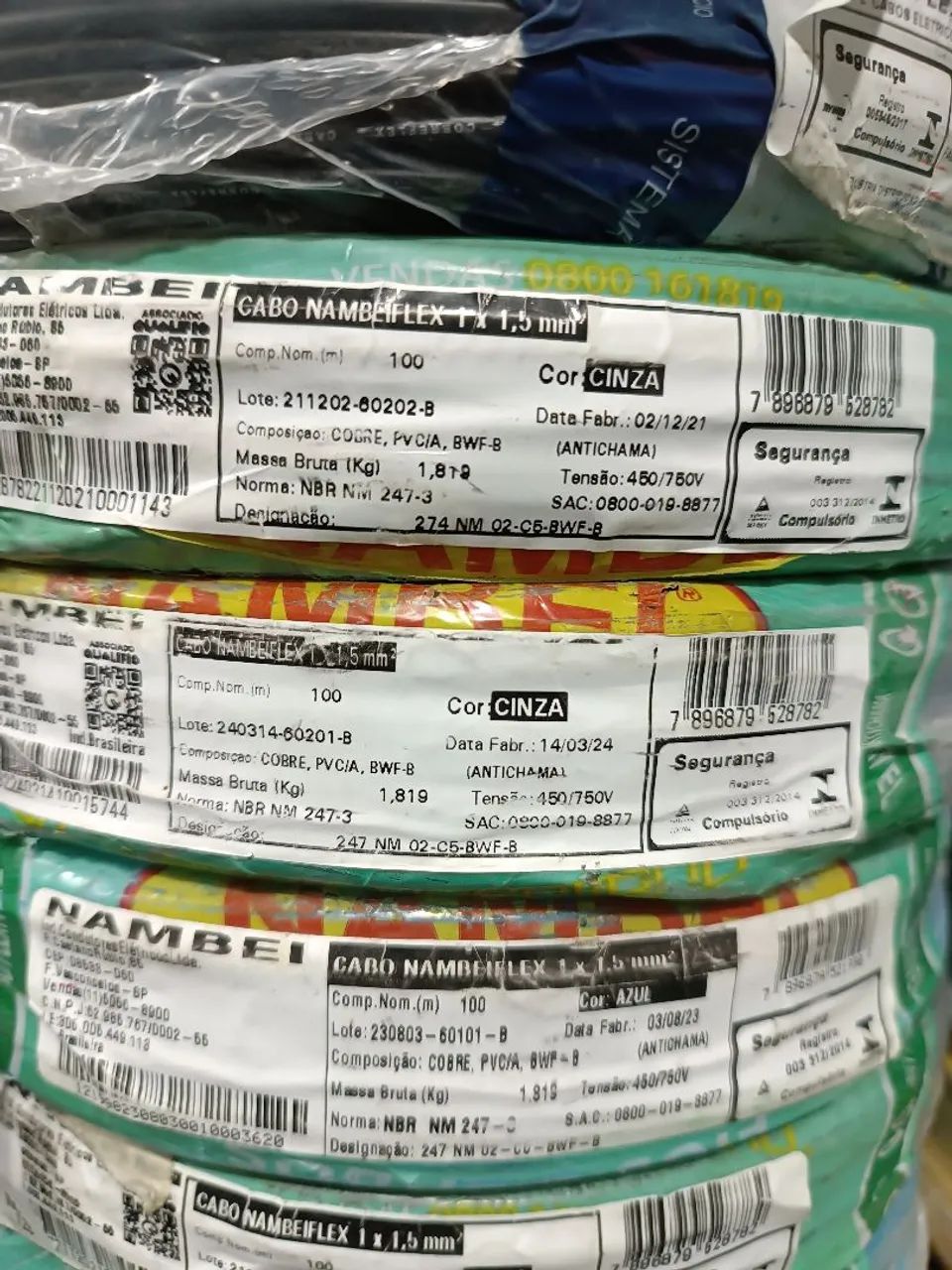 Fios e Cabos Flexíveis Nambei 