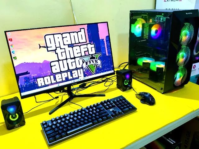 PC Gamer Xeon Placa Vídeo RX 580 8gb Ssd 512 Hd 1Tb 16gb Memoria Ddr4 Tela 24 180Hz  - Foto 2