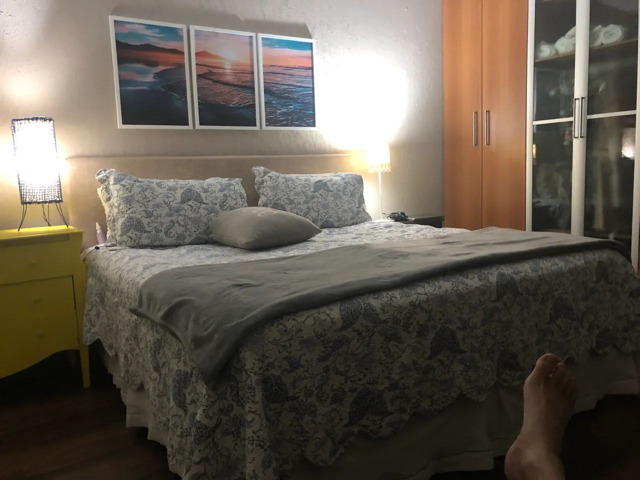 Cama box e colchão super king - Foto 5