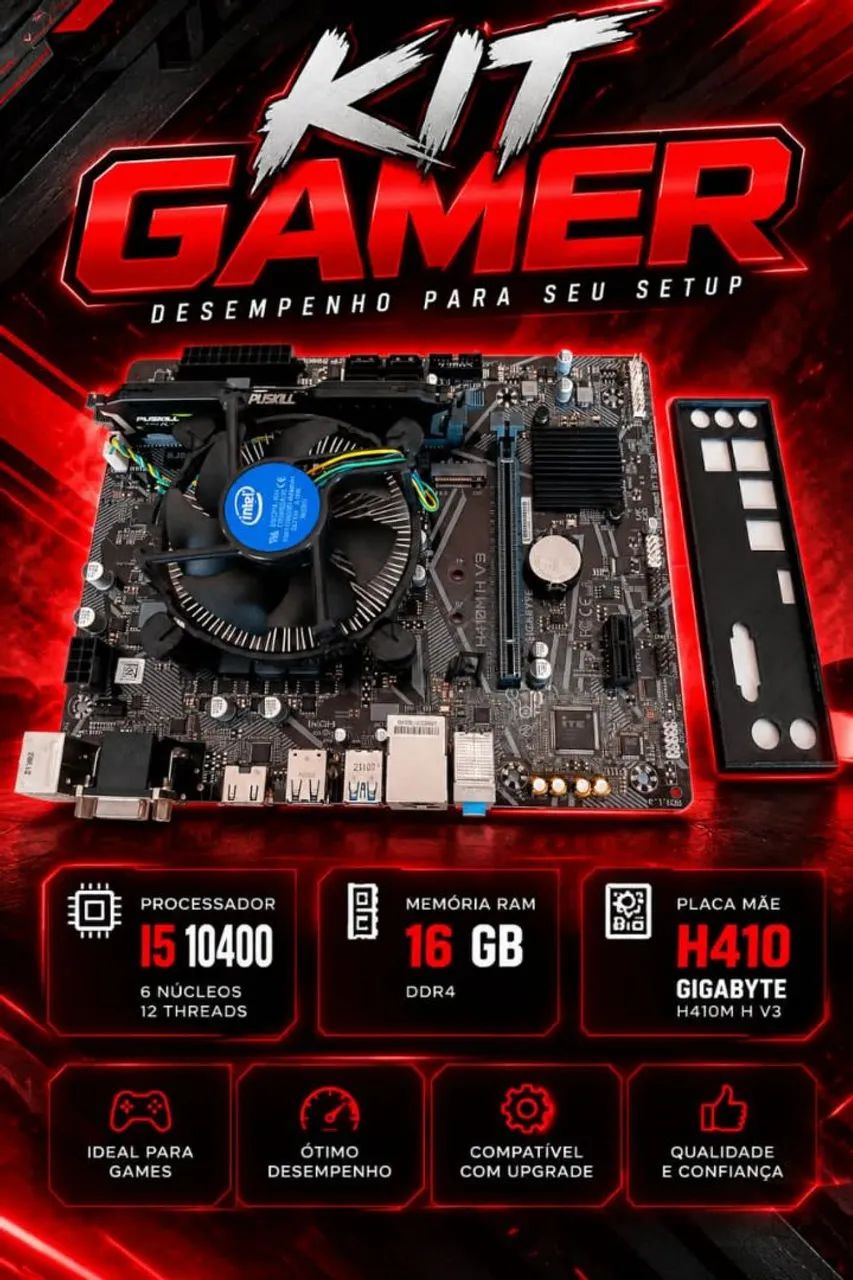 Kit Gamer i5 de 10° geração 